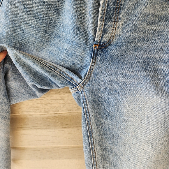 Princess Polly asymmetric crossover waist straight leg jeans size 6 - Picture 11 of 13